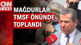 Evim Mağdurları Tmsf Önünde Protesto Yaptı