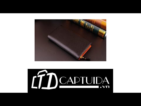 Bán buôn bán lẻ ví da nam cầm tay VD80 toàn quốc - Captuida.vn
