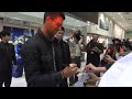 Novak Djokovic chats with fans in Taiwan
