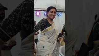 Actress Dayyana Hameed In Kerala Saree