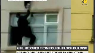 China Girl Rescued From Fourth Floor Building