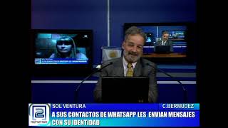 SOL VENTURA - A SUS CONTACTOS DE WHATSAPP LES ENVÍAN MENSAJES CON SU IDENTIDAD.