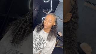 Pre Teen Half Braids, Half Sew In