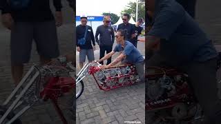 Modifikasi Motor Pakai 3 Mesin C100 Di Honda Modif Contest 2025 Solo Series