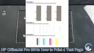 Hp Officejet Pro 8610 How To Print A Quality Test Pagereport