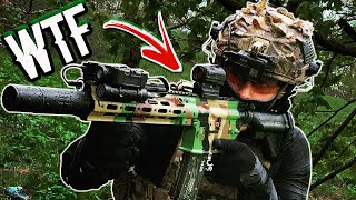DESTROYING Airsoft Players With Overpowered Prototype Umbrella Armory Gun! 🔥