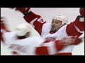 Martin Lapointe Breaks Patrick Roy's Glove With Slapshot