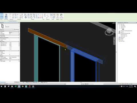 Revit: Tạo và thống kê lanh tô, vữa trát,.. với Family cửa