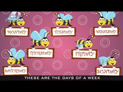 Edewcate english rhymes | Days of the Week Nursery Rhyme
