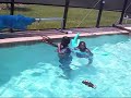 Mom Gets Dumped In Pool   TWICE