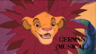 The Lion King - Im Brushin Up On Lookin Down One Line Multilanguage