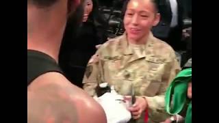 Kyrie Irving Gives Aways His Jersey And Custom Shoes To Two Women Army Members