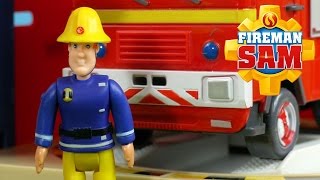 Fireman Sam Toys - Electronic Pontypandy Fire Station & Jupiter the Fire Engine 