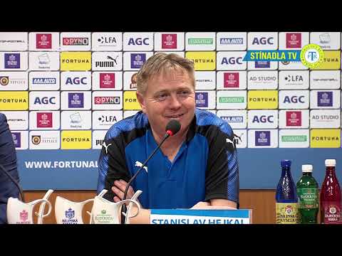 Tiskov konference domcho trenra po zpase Teplice - Sparta Praha (2.4.2019)