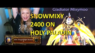 Snowmixy Her First 2400 On Holy Paladin In 3V3 - Dragonflight Season 4