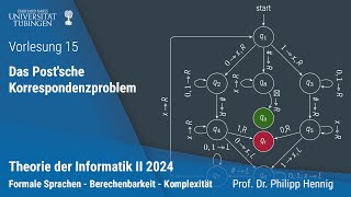 Theorie II - 15 - Das Post'sche Korrespondenzproblem