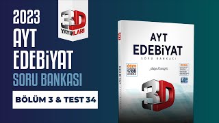Ayt Edebiyat Soru Bankası Bölüm 03 Test 34 Soru Çözümleri