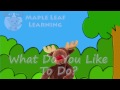 What Do You Like To Do? song