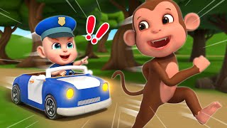 Police Chase Thief - Baby Police Song Police Cartoon Nursery Rhymes & Kids Song
