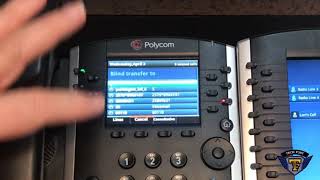 VVX 400 - Transfer Calls Using Lines