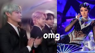Bts Amazed A Cardi B S Performance At The Grammys Reaction Bts Amazed A Cardi B S Performance At The Grammys Reaction
