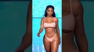Hot Black Bikini Model