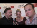 Ricky Gervais smashes big sweaty reporter, Brad Blanks