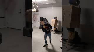 Hitting The Target With A Rope Dart, Using A Sequence From The Chain Whip - Neck Wrap To Neck Ride
