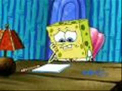 Spongebob Doesnt Do His Essay While I Play Fitting Music