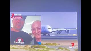 Channel 7 TV - covering William Meyerhoff's release from Dubai, Albert Douglas & Detained in Dubai
