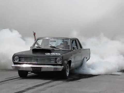 Plymouth Valiant burn out winner at JPL Performance