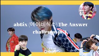 🔥 AB6IX '답을 줘 (THE ANSWER)' challenge (pt.1)🔥 with kim jaehwan, astro, golden ch