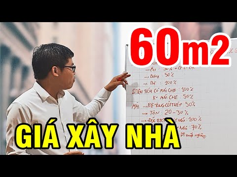 Tự Tay Tính Diện Tích Xây Nhà 60m2 (5x12) 1 Trệt, 2 lầu - Đơn Giá Xây Dựng Trọn Gói 2020 tphcm