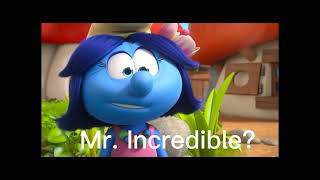 Bolt, Smurfblossom And Mr Incredible Vs Omnidroid