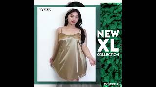 Folva Baju Tidur Tanktop Dress Satin Loose 1585Gdrxl Big Size Jumbo