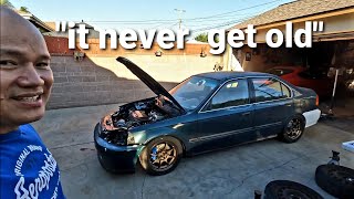 Ce28 Wheels On G23Vtec Swap Civic