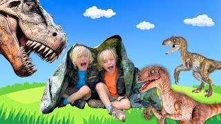 A Crazy Dinosaur Experience With Sky And Finn Dinosaurs For Kids