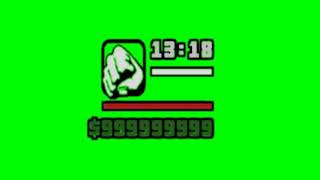 Green Screen (HD) - GTA SA - Guns/Time/Money - No Copyright  | Studio 10second |
