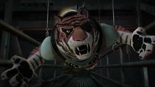 Tmnt 2012 - Leo Karai And Shinigami Vs Tiger Claw And Footbots