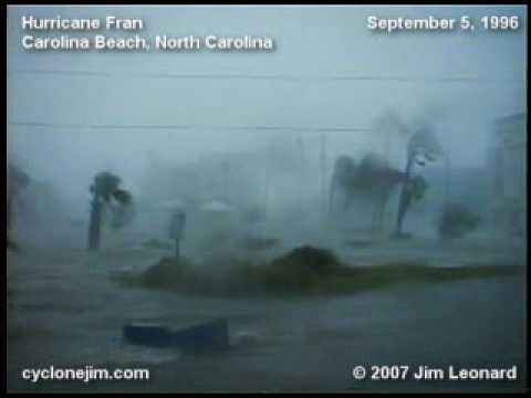 hurricane fran carolina nc beach 1996 september