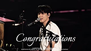 250727 데이식스 Congratulations - 원필 Day6 4Th Fanmeeting Pier 10 4K Focus Wonpil