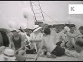 1930s Cruise Ship, Wealthy Lifestyle, Travel, Rare Home Movie Archive Footage