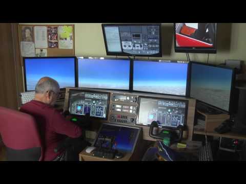 Vuelo sevilla-malaga cabina casera del boing 737 flight simulator