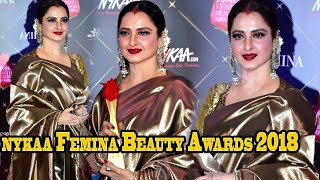 Beautiful Rekha At Nykaa Femina Beauty Awards 2018