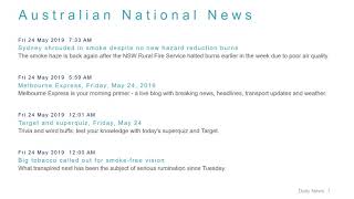 National News Headlines for 24 May 2019 - 8 AM Edition