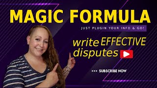 Use this MAGIC Formula to Dispute ANY Account on a Credit Report (Beginner's Tutorial)