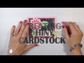 Simply Simple 2-MINUTE TUESDAY TIP - Creating Shiny Cardstock by Connie Stewart