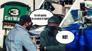 Will A Tunnel Car Wash Scratch My Car? | I Bring My NEW Tesla To The Car Wash