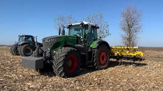 Испытание трактора Fendt 936 vs New Holland 8.390 с глубокорыхлителем по кукуруз