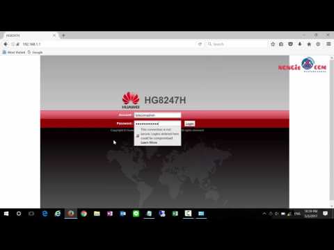 เปลี่ยนชื่อ WiFi และ รหัส ในเร้าเตอร์ HUAWEI ของ true,3bb,tot